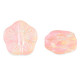 Glaskraal 12mm Bloem - Peach pink